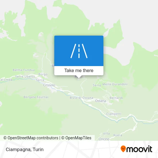 Ciampagna map