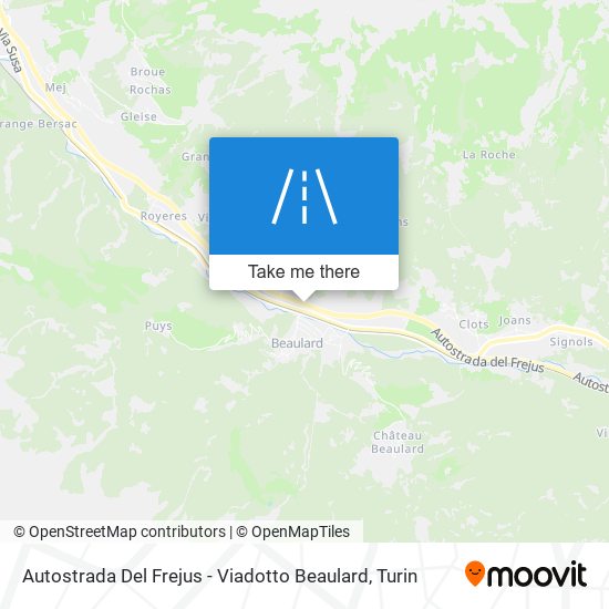 Autostrada Del Frejus - Viadotto Beaulard map