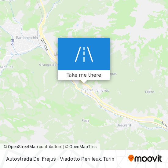 Autostrada Del Frejus - Viadotto Perilleux map