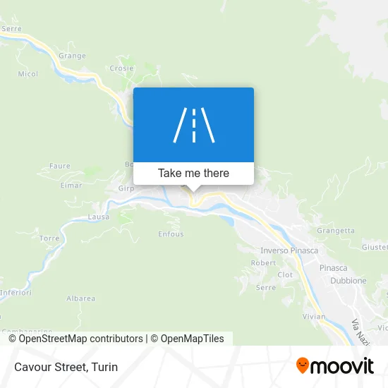 Cavour Street map