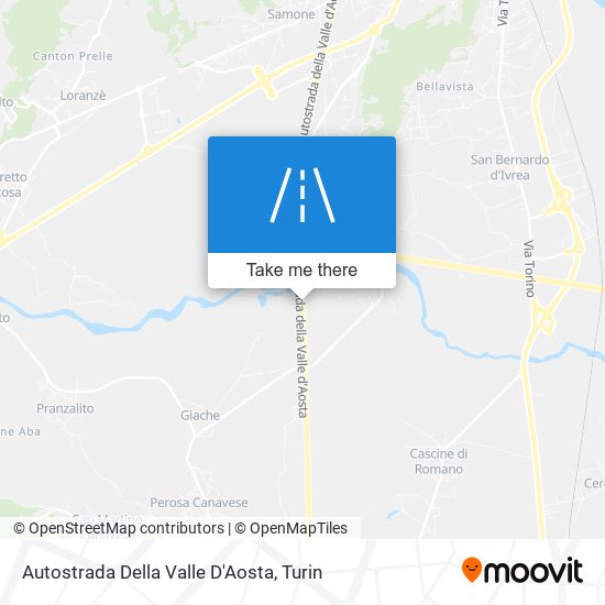 Autostrada Della Valle D'Aosta map