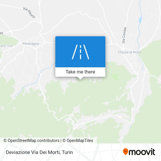 Deviazione Via Dei Morti map