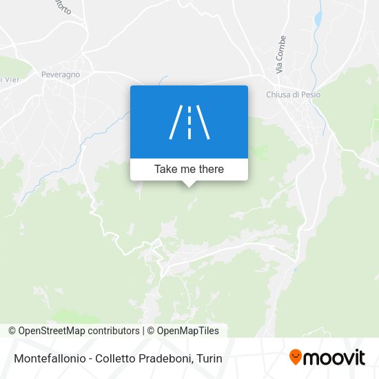 Montefallonio - Colletto Pradeboni map