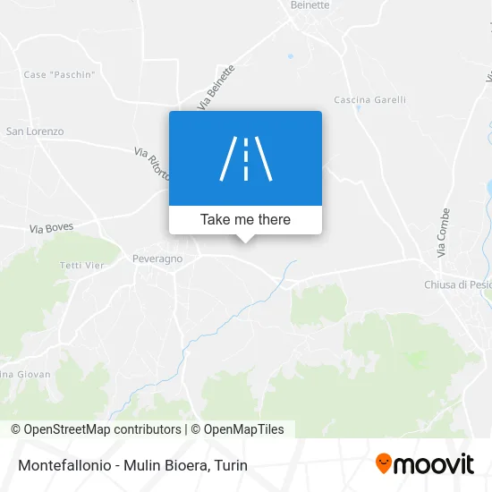 Montefallonio - Mulin Bioera map