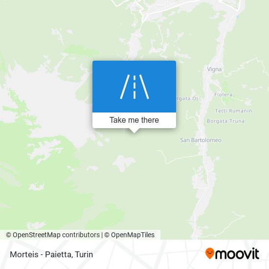 Morteis - Paietta map