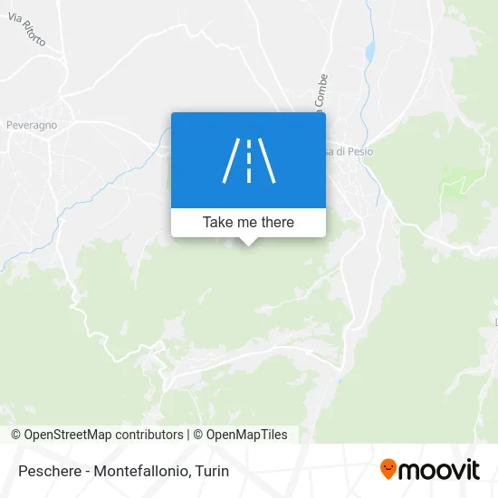 Peschere - Montefallonio map