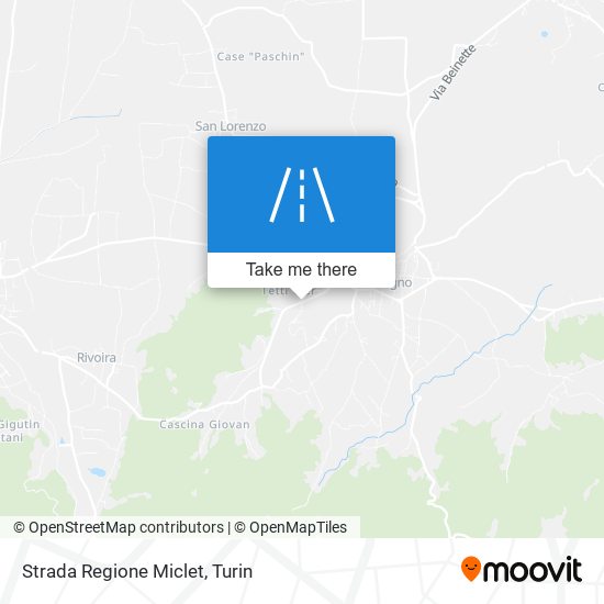 Strada Regione Miclet map