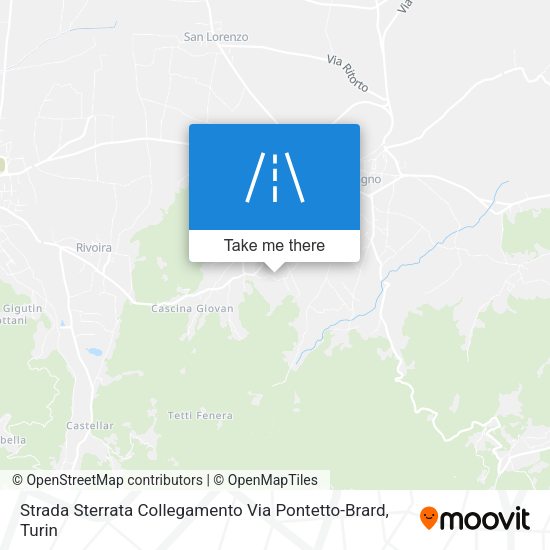 Strada Sterrata Collegamento Via Pontetto-Brard map