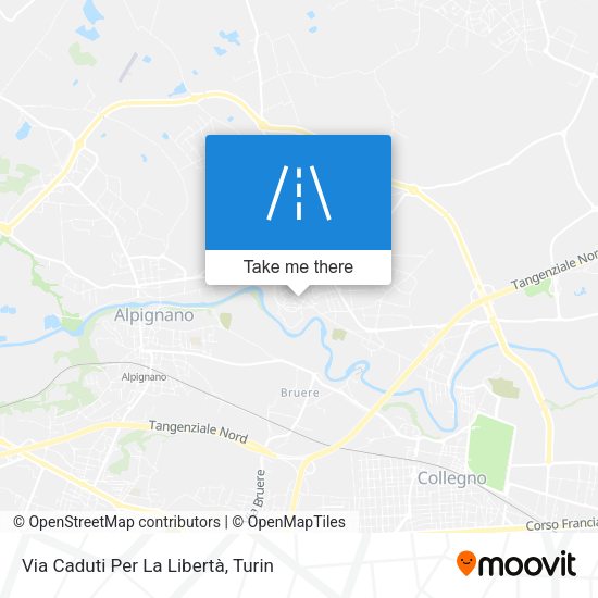Via Caduti Per La Libertà map