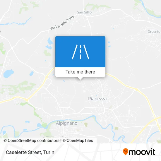 Caselette Street map