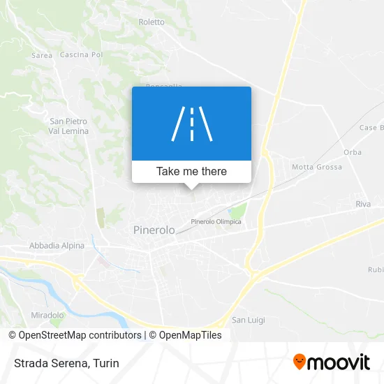Strada Serena map