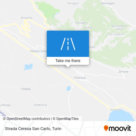 Strada Ceresa San Carlo map