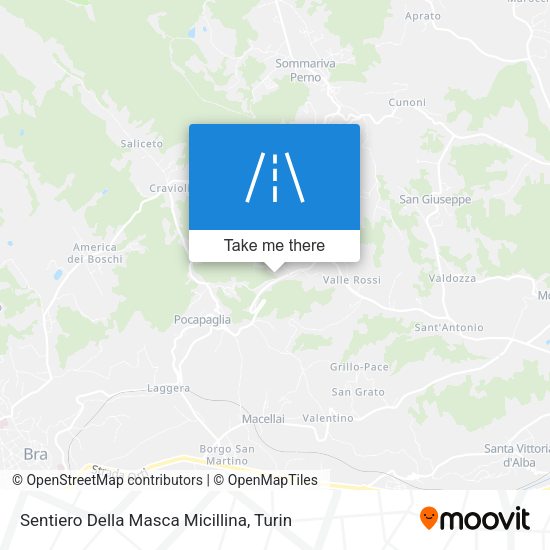 Sentiero Della Masca Micillina map