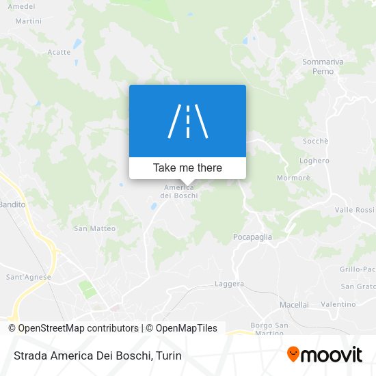 Strada America Dei Boschi map