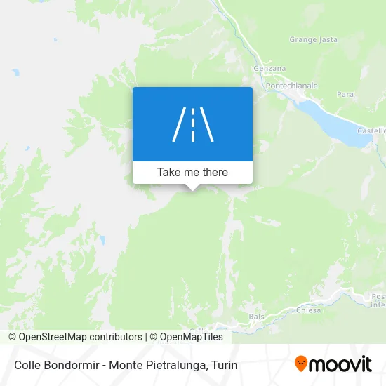 Colle Bondormir - Monte Pietralunga map