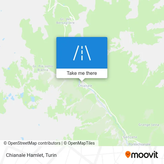 Chianale Hamlet map