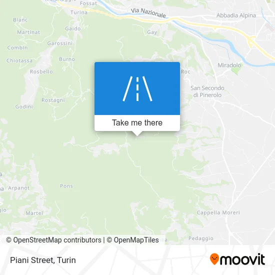 Piani Street map
