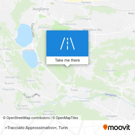 >Tracciato Approssimativo< map