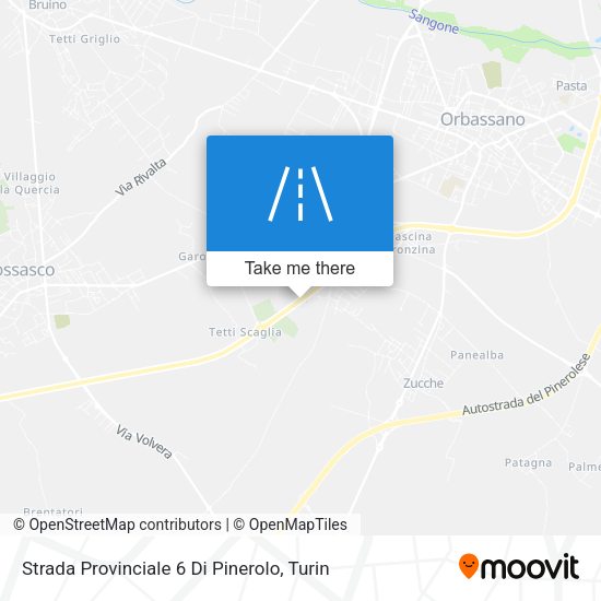 Strada Provinciale 6 Di Pinerolo map