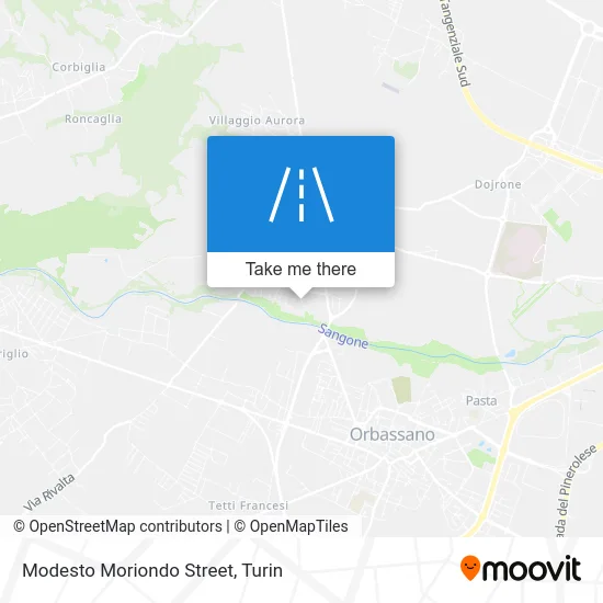 Modesto Moriondo Street map