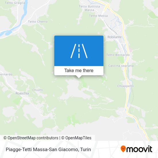 Piagge-Tetti Massa-San Giacomo map