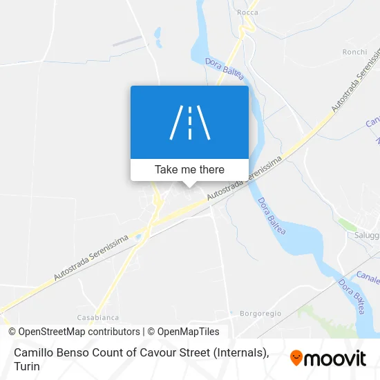 Camillo Benso Count of Cavour Street (Internals) map