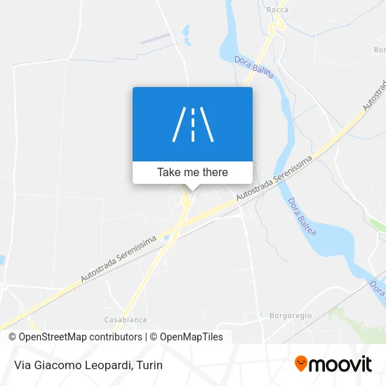Via Giacomo Leopardi map