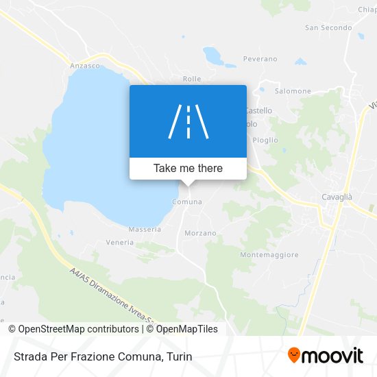 Strada Per Frazione Comuna map