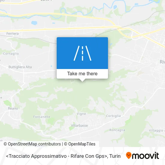 <Tracciato Approssimativo - Rifare Con Gps> map