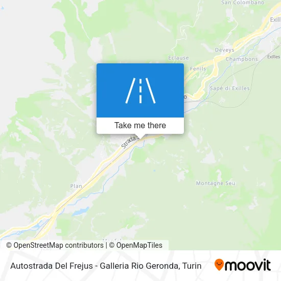 Autostrada Del Frejus - Galleria Rio Geronda map