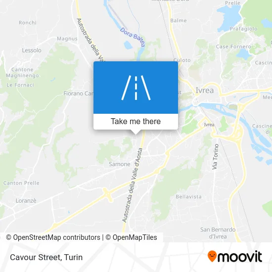 Cavour Street map