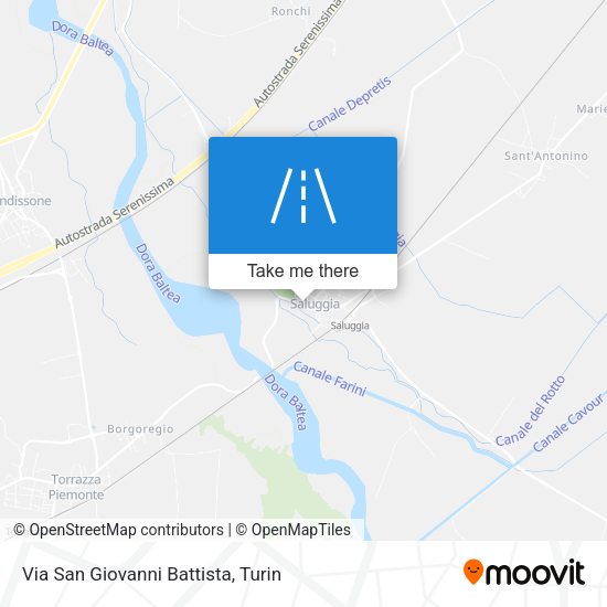 Via San Giovanni Battista map