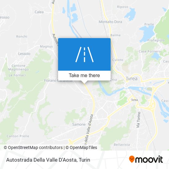 Autostrada Della Valle D'Aosta map