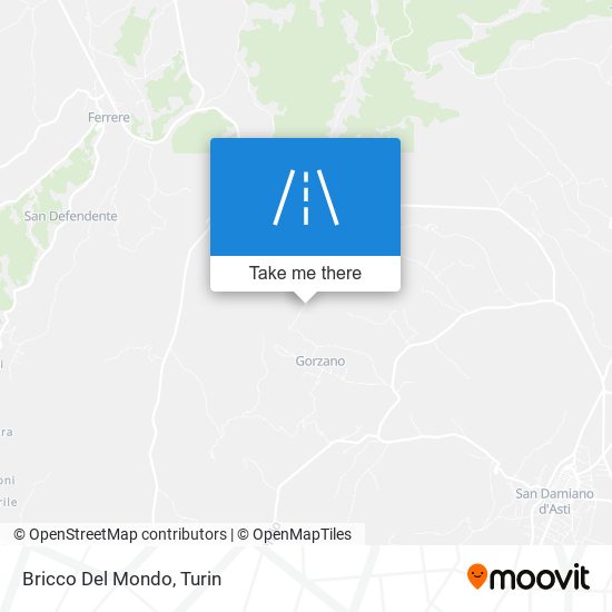 Bricco Del Mondo map