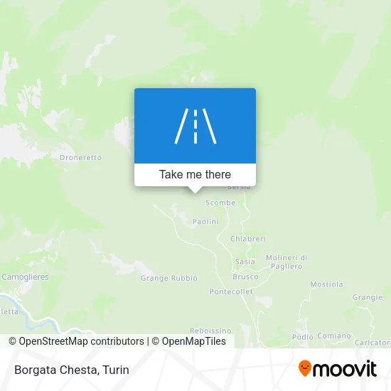 Borgata Chesta map
