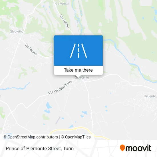Prince of Piemonte Street map