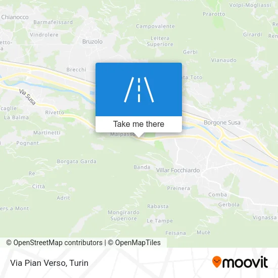 Via Pian Verso map