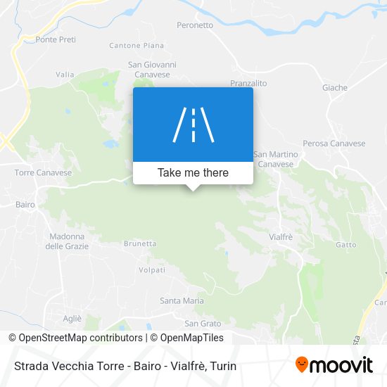 Strada Vecchia Torre - Bairo - Vialfrè map