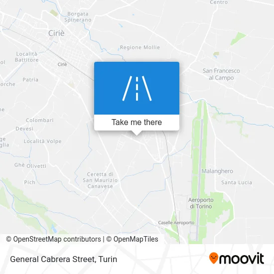 General Cabrera Street map