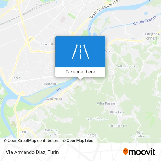 Via Armando Diaz map
