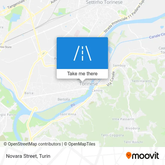 Novara Street map