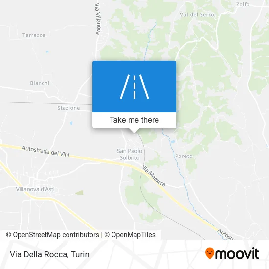 Via Della Rocca map