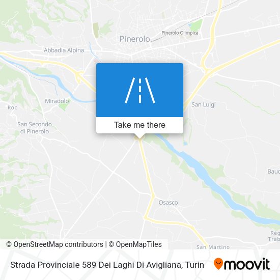 Strada Provinciale 589 Dei Laghi Di Avigliana map