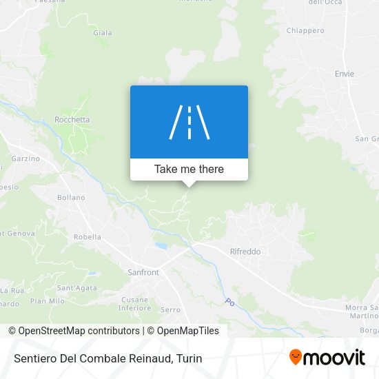 Sentiero Del Combale Reinaud map
