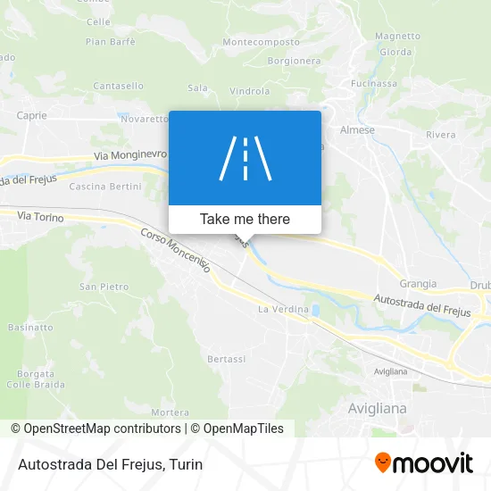 Autostrada Del Frejus map