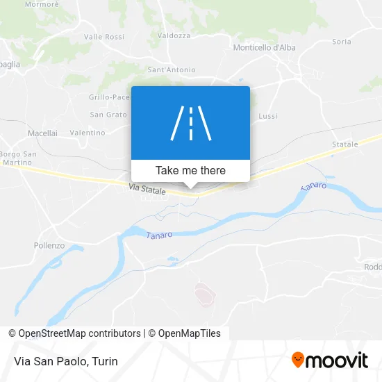 Via San Paolo map