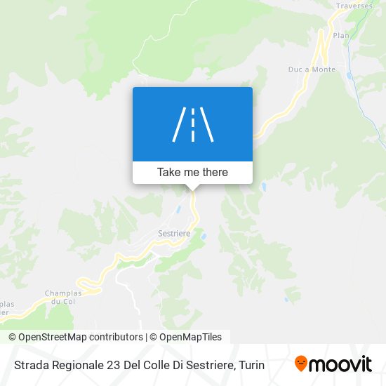 Strada Regionale 23 Del Colle Di Sestriere map