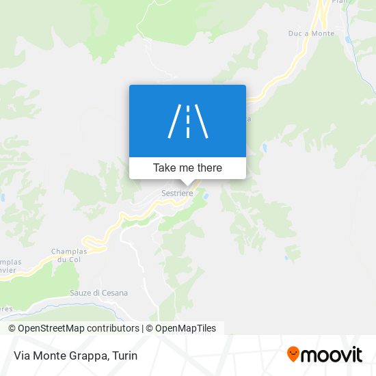 Via Monte Grappa map