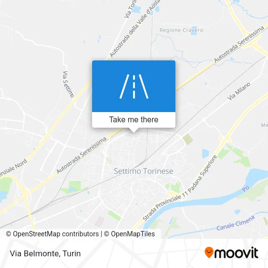 Via Belmonte map