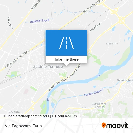 Via Fogazzaro map